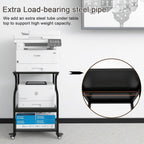 3-Tier Movable Printer Stand Table with Storage Large