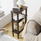 Walnut Brown-3 Tier Shelf