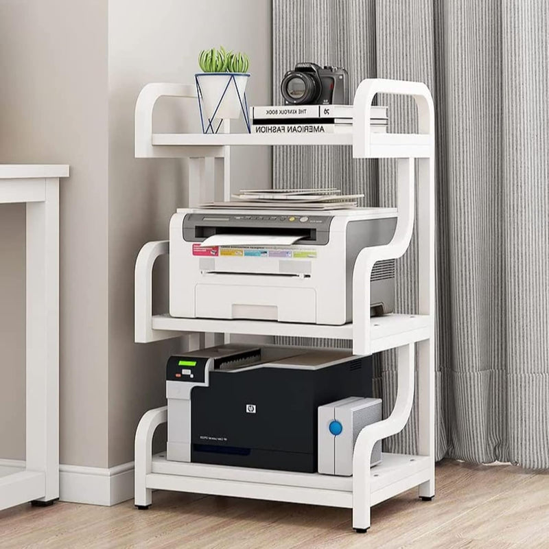 3-Tier Printer Stand with Storage Movable Table on
