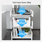 3-Tier Printer Stand with Storage Movable Table on