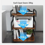 3-Tier Printer Stand with Storage Movable Table on