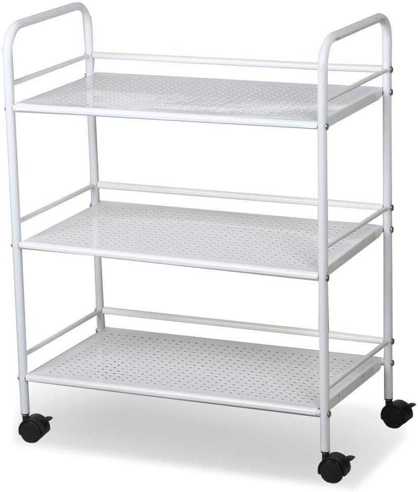 3 Tier Rolling Storage Trolley Utility Cart Salon