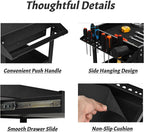 3-Tier Rolling Tool Cart Heavy-Duty Steel Service