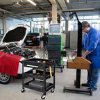 3-Tier Rolling Tool Cart Heavy-Duty Steel Service