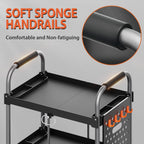 3 Tier Rolling Tool Cart with Ergonomic Handle