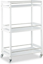 3-Tier Serving Cart Bamboo Kitchen Trolley Tea Station