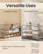 3-Tier Shoe Rack Storage Organiser Metal