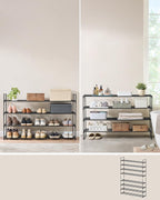 3-Tier Shoe Rack Storage Organiser Metal