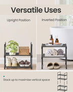 3-Tier Shoe Rack Storage Organiser Metal