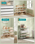 3-Tier Shoe Rack Storage Organiser Metal