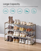 3-Tier Shoe Rack Storage Organiser Metal