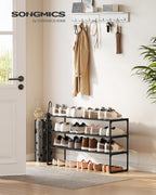 3-Tier Shoe Rack Storage Organiser Metal