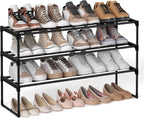 3-Tier Shoe Rack Storage Organiser Metal