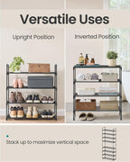 3-Tier Shoe Rack Storage Organiser Metal
