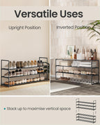 3-Tier Shoe Rack Storage Organiser Metal