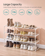 3-Tier Shoe Rack Storage Organiser Metal