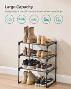 3-Tier Shoe Rack Storage Organiser Metal