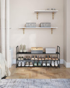 3-Tier Shoe Rack Storage Organiser Metal