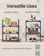 3-Tier Shoe Rack Storage Organiser Metal