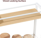 3-Tier Slim Rolling Cart Mobile Utility on Wheels
