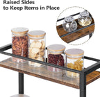 3-Tier Slim Rolling Cart Mobile Utility on Wheels