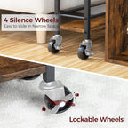 3-Tier Slim Rolling Cart Mobile Utility on Wheels