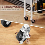 3-Tier Slim Rolling Cart Mobile Utility on Wheels