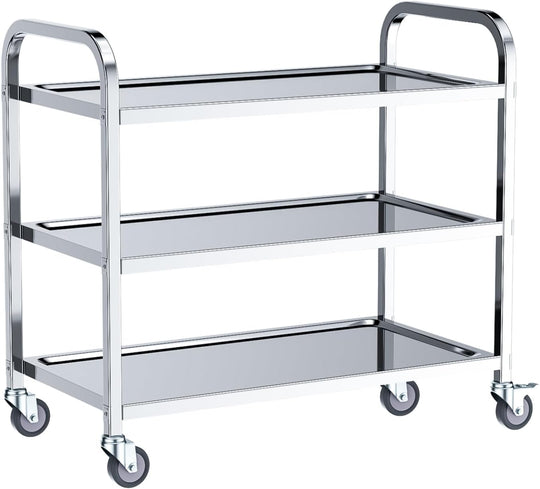 3 Tier Stainless Steel Kitchen Utility Cart 750x400x835MM