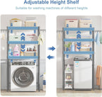 3-Tier Storage Unit Washing Machine and Dryer Shelving
