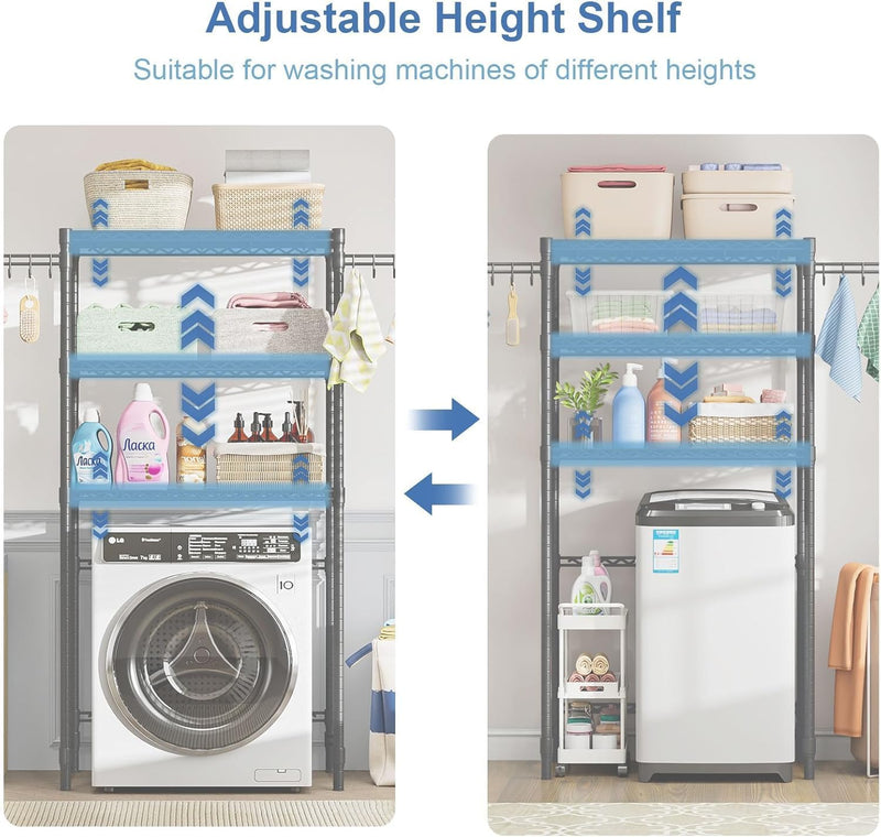 3-Tier Storage Unit Over Washing Machine and Dryer