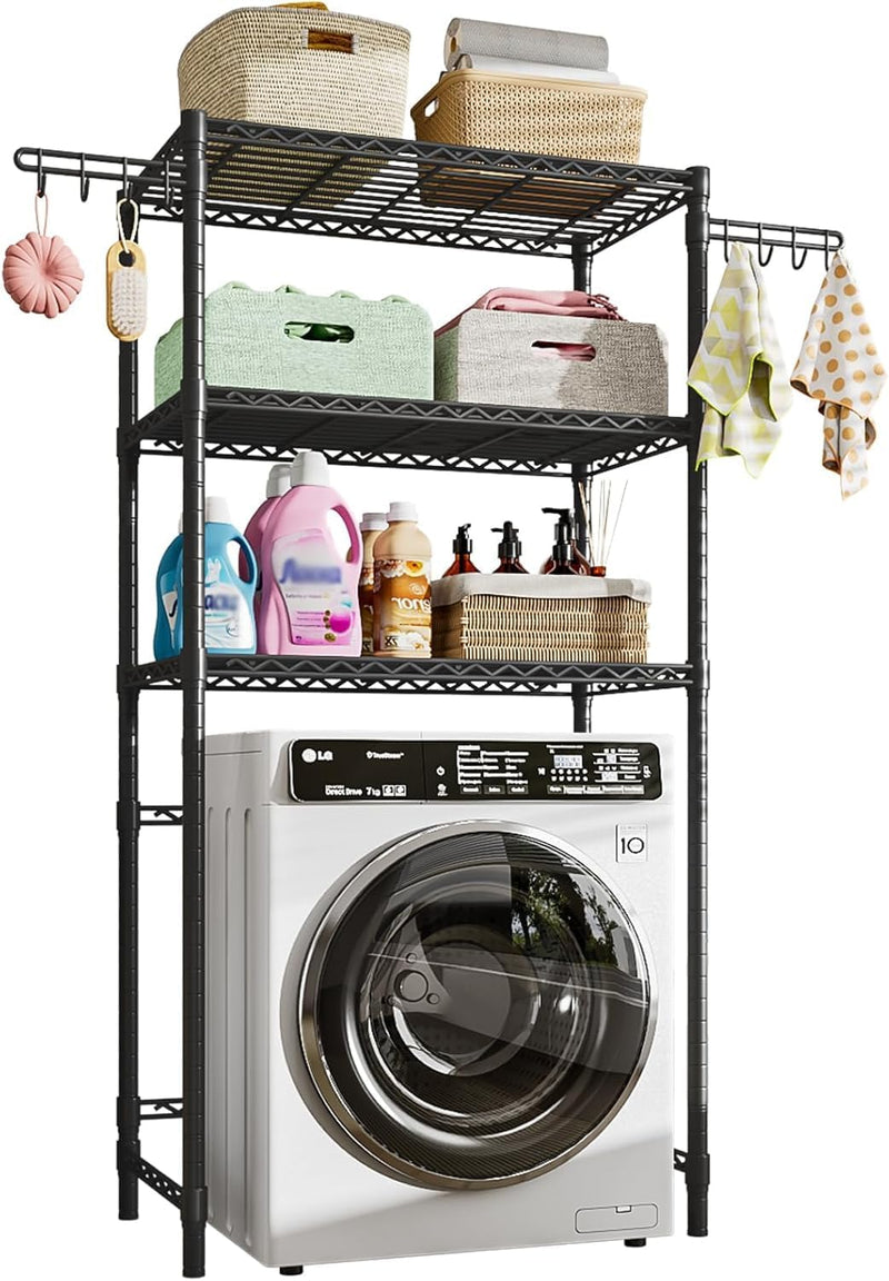 3-Tier Storage Unit Over Washing Machine and Dryer