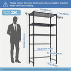 3-Tier Storage Unit Washing Machine and Dryer Shelving