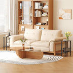 3-Tier Wooden Side Table Narrow Nightstand with Open