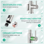 3 Way Filtered Water Tap Swivel Single Handle