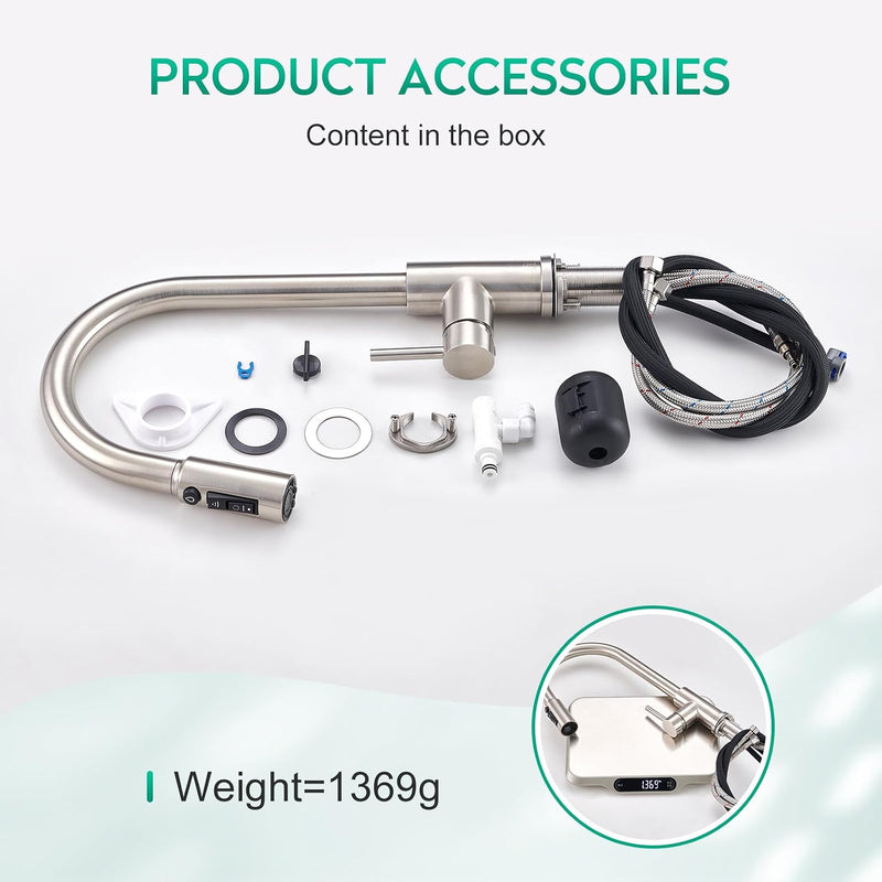 3 Way Filtered Water Tap Swivel Single Handle