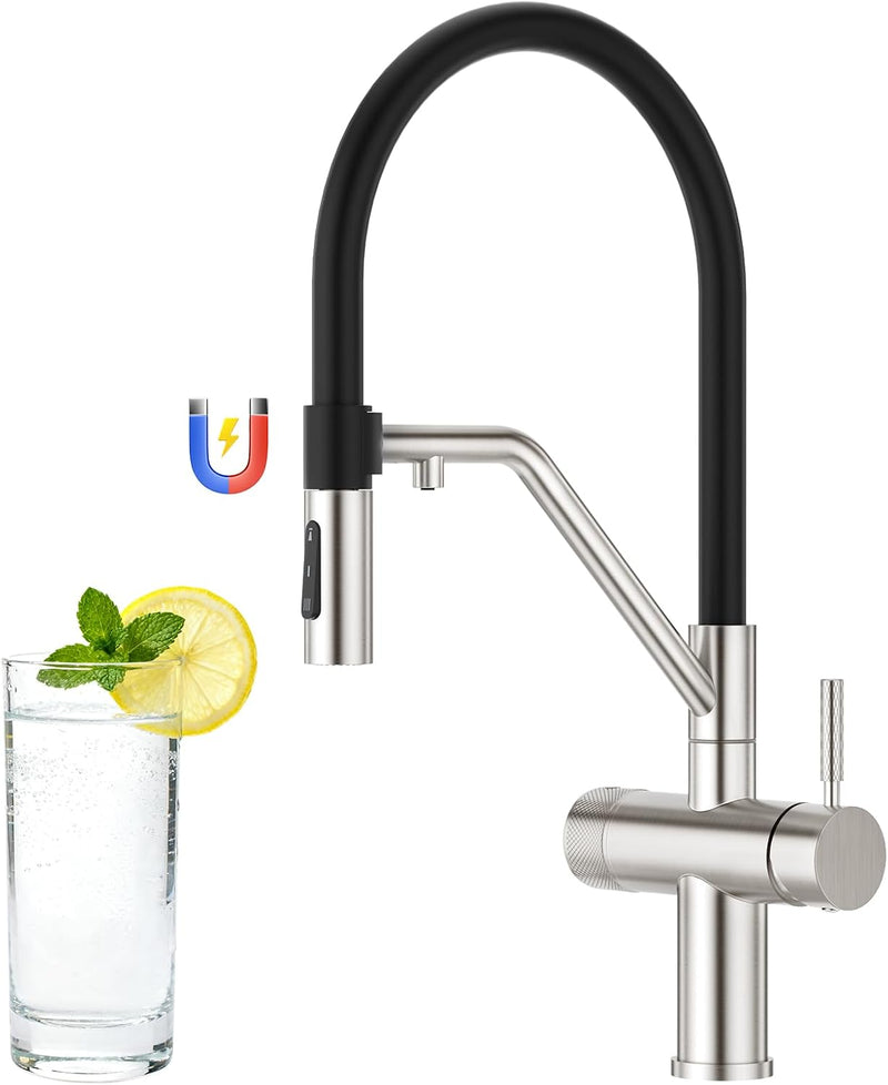 3 Way Kitchen Sink Tap with Pull Down