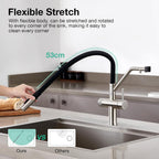 3 Way Kitchen Sink Tap with Pull Down