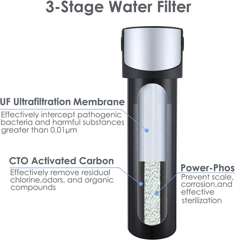 3 Way Kitchen Tap with Water Filter 304