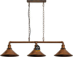 3-Way Vintage Retro Steampunk Pipe Light Bar Industrial