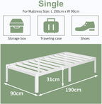 30.5CM High Bed Frame with Rounded Corners