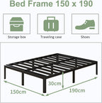 30.5CM High Bed Frame with Rounded Corners