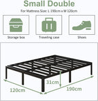 30.5CM High Bed Frame with Rounded Corners