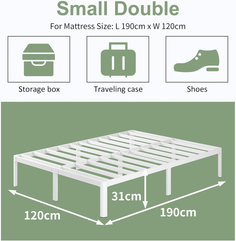 30.5CM High Bed Frame with Rounded Corners