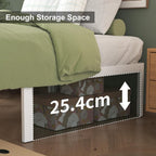 30.5CM High Bed Frame with Rounded Corners