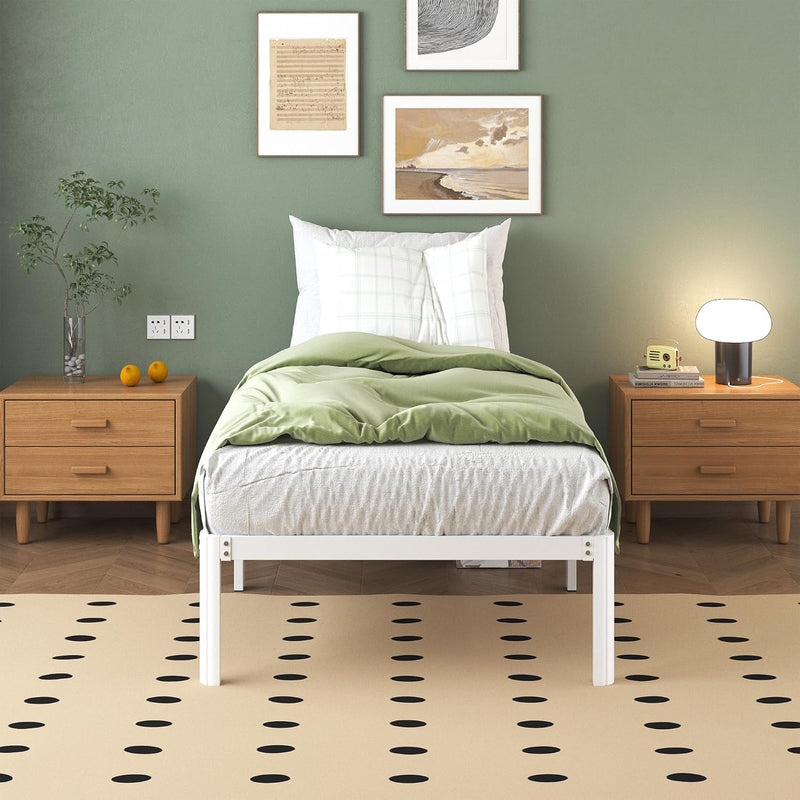 30.5CM High Bed Frame with Rounded Corners