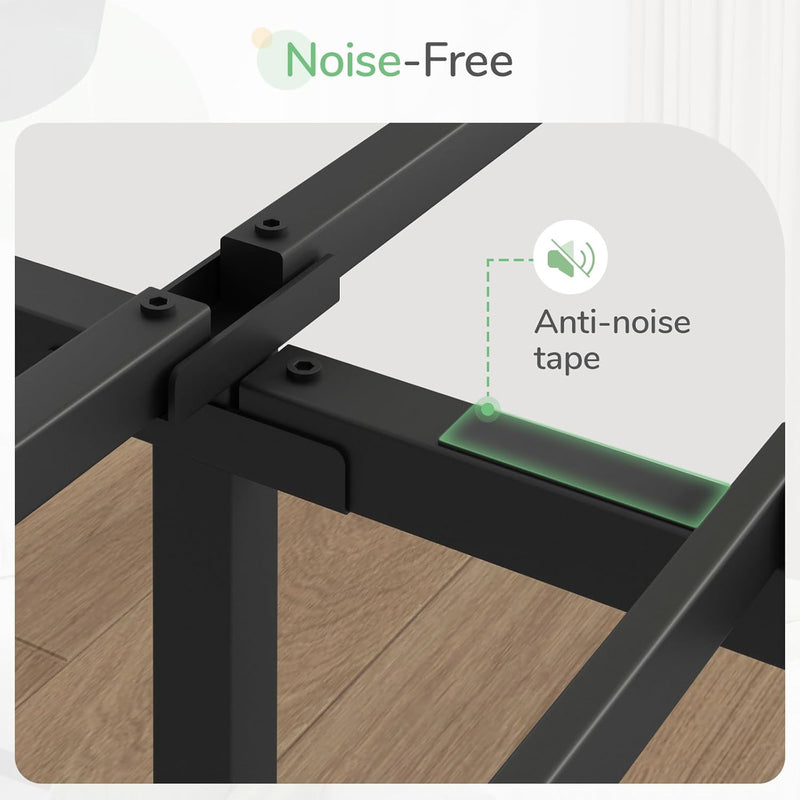 30.5CM Metal Bed Frame Platform Steel Slat Support
