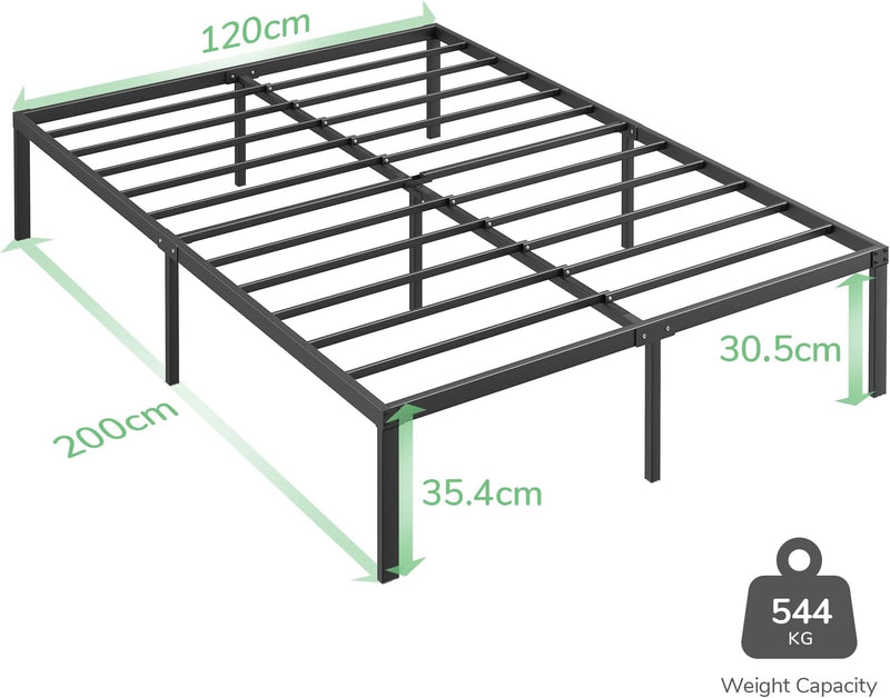 30.5CM Metal Bed Frame Platform Steel Slat Support