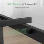 30.5CM Metal Bed Frame Platform Steel Slat Support
