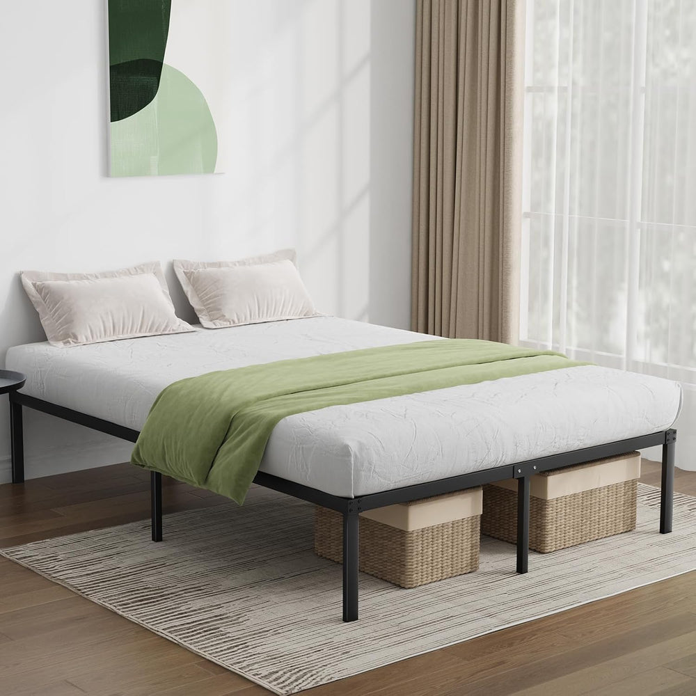 Metal Bed Frame Platform Steel Slat Support