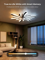 30.7" Ceiling Fans with Lights and Remote Large